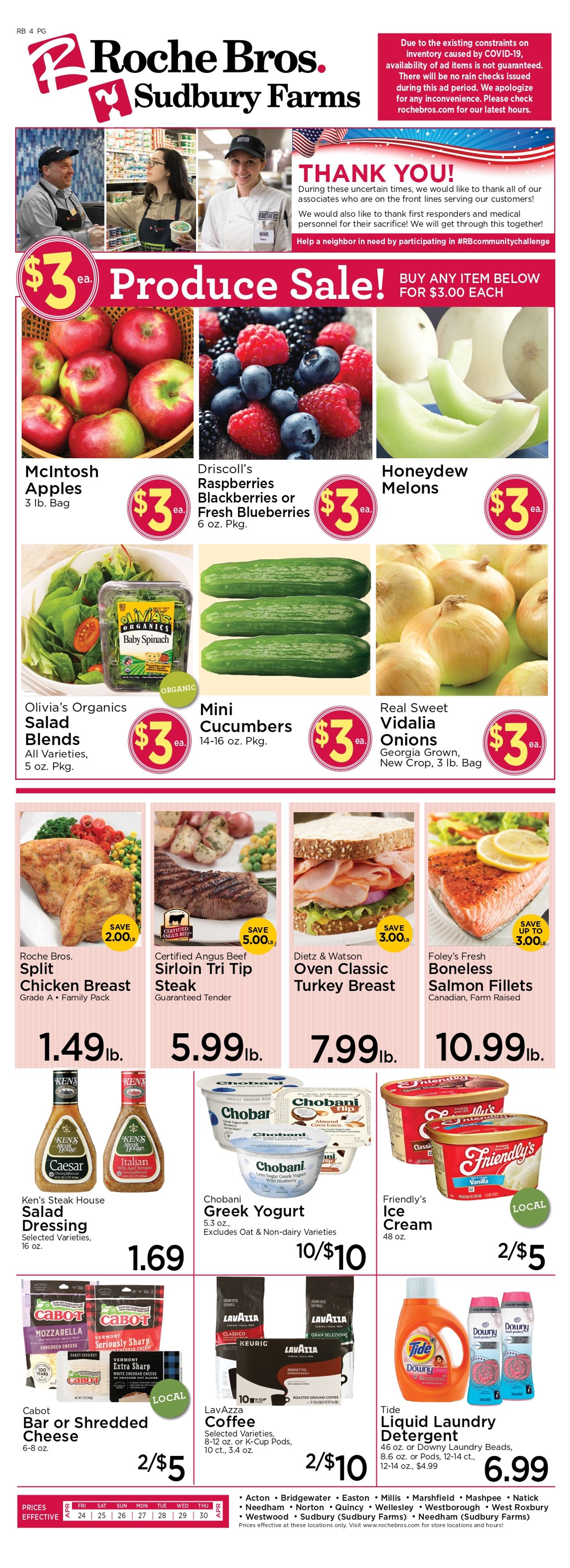Roche Bros. Weekly Ad 04/24/20