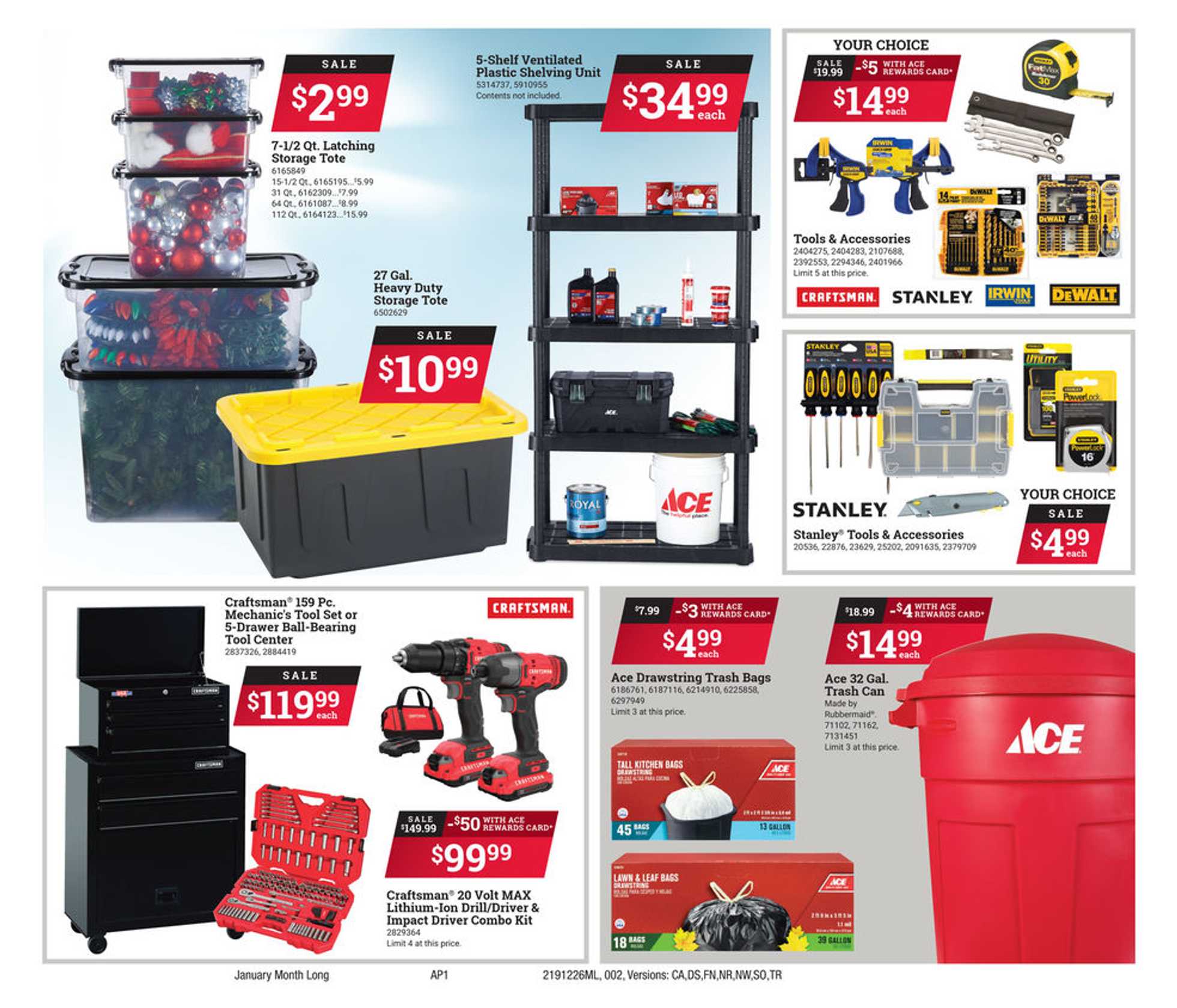 ACE Hardware January Red Hot Buys 12/26/19 us